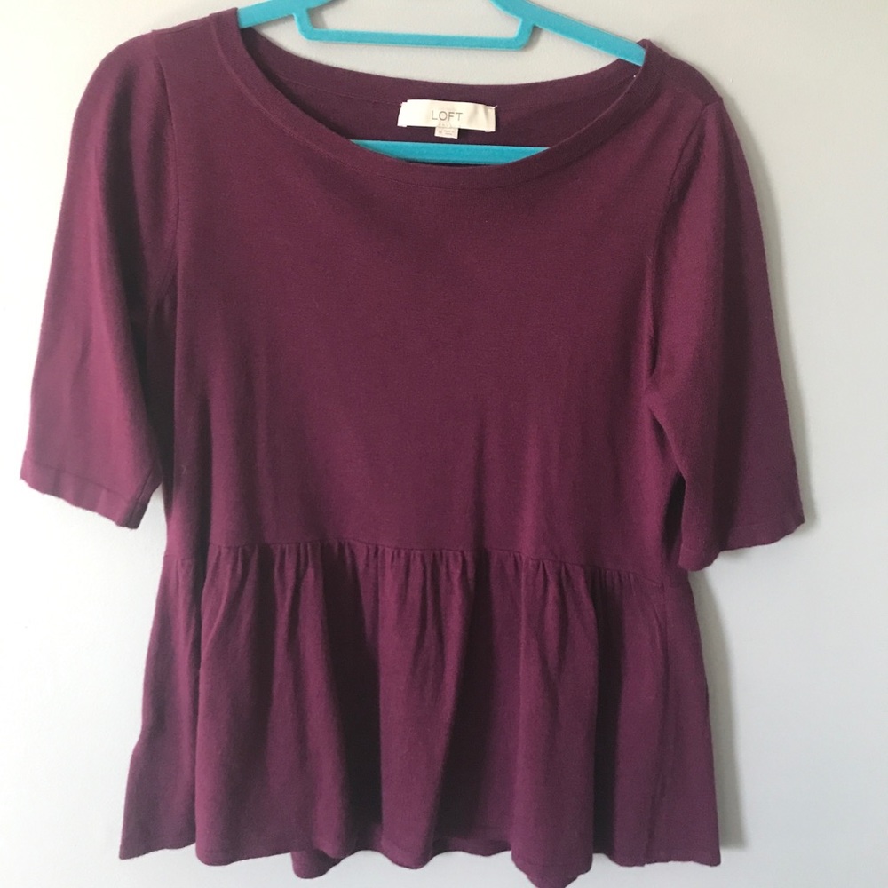 Maroon Loft top